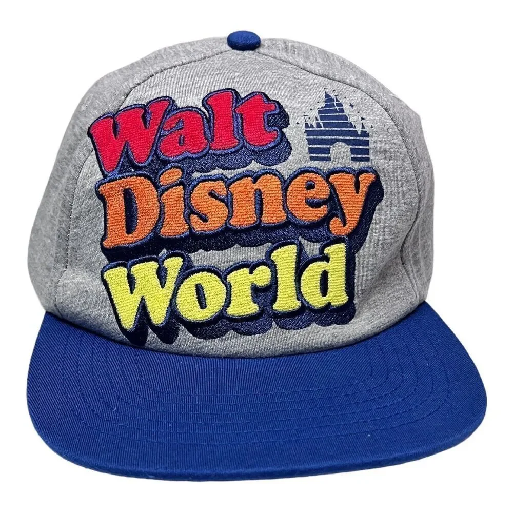 Disney Parks Hat Adult Walt Disney World Baseball Cap Retro 1971 Castle Snapback